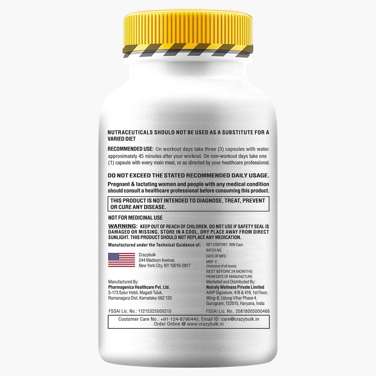 mnb mnb ANVAROL (ANAVAR) Natural Alternative for Cutting & Lean Muscle Supplement, First TIME in India (90 Capsules)