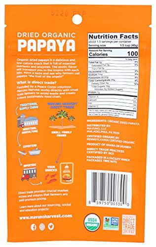 Mavuno Harvest Mavuno Harvest Dried Papaya, Organic, 2 Oz