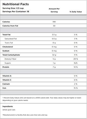 Bob's Red Mill Bob's Red Mill Gluten Free Old Fashioned Rolled Oats, 32 Ounce (Pack of 4)