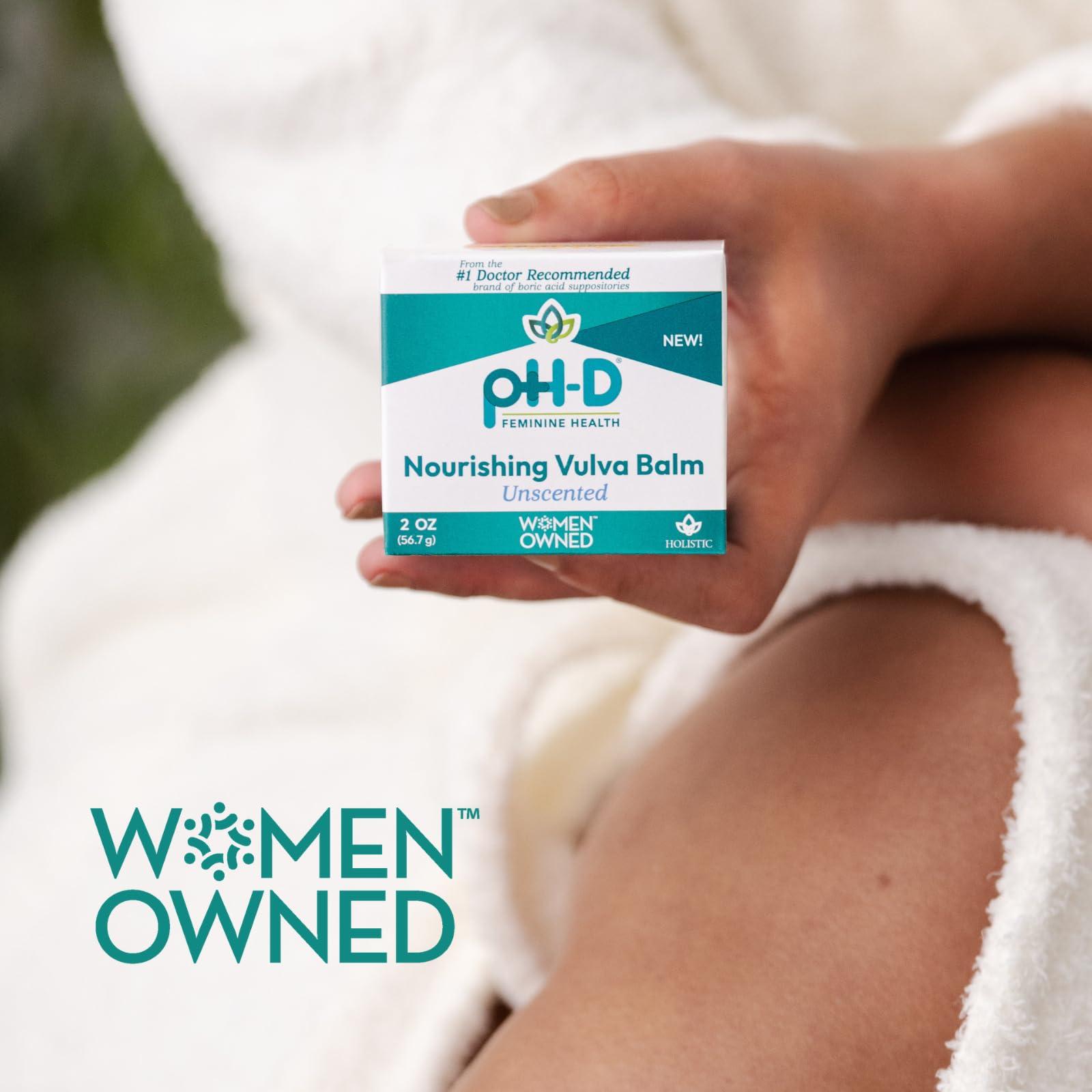 pH-D Feminine Health Support pH-D Feminine Health Nourishing Vulva Balm - Vulva Moisturizer for Dryness, Menopause Support, Intimate Care - Reduces Vulvar Dryness - 2 oz