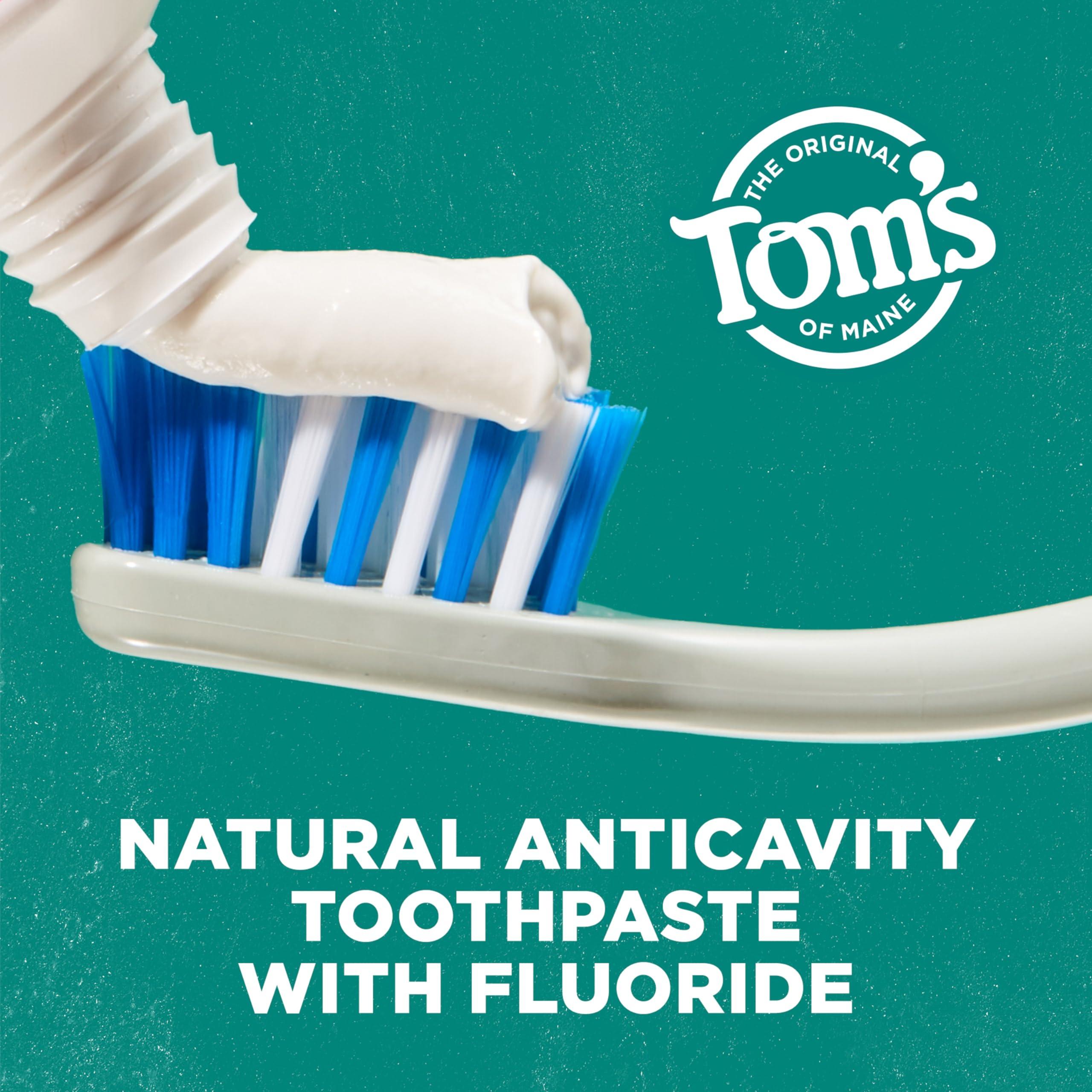 Tom's of Maine Tom's of Maine Whole Care Natural Toothpaste with Fluoride, Cinnamon Clove, 4.0 oz. 3-Pack (Packaging May Vary)