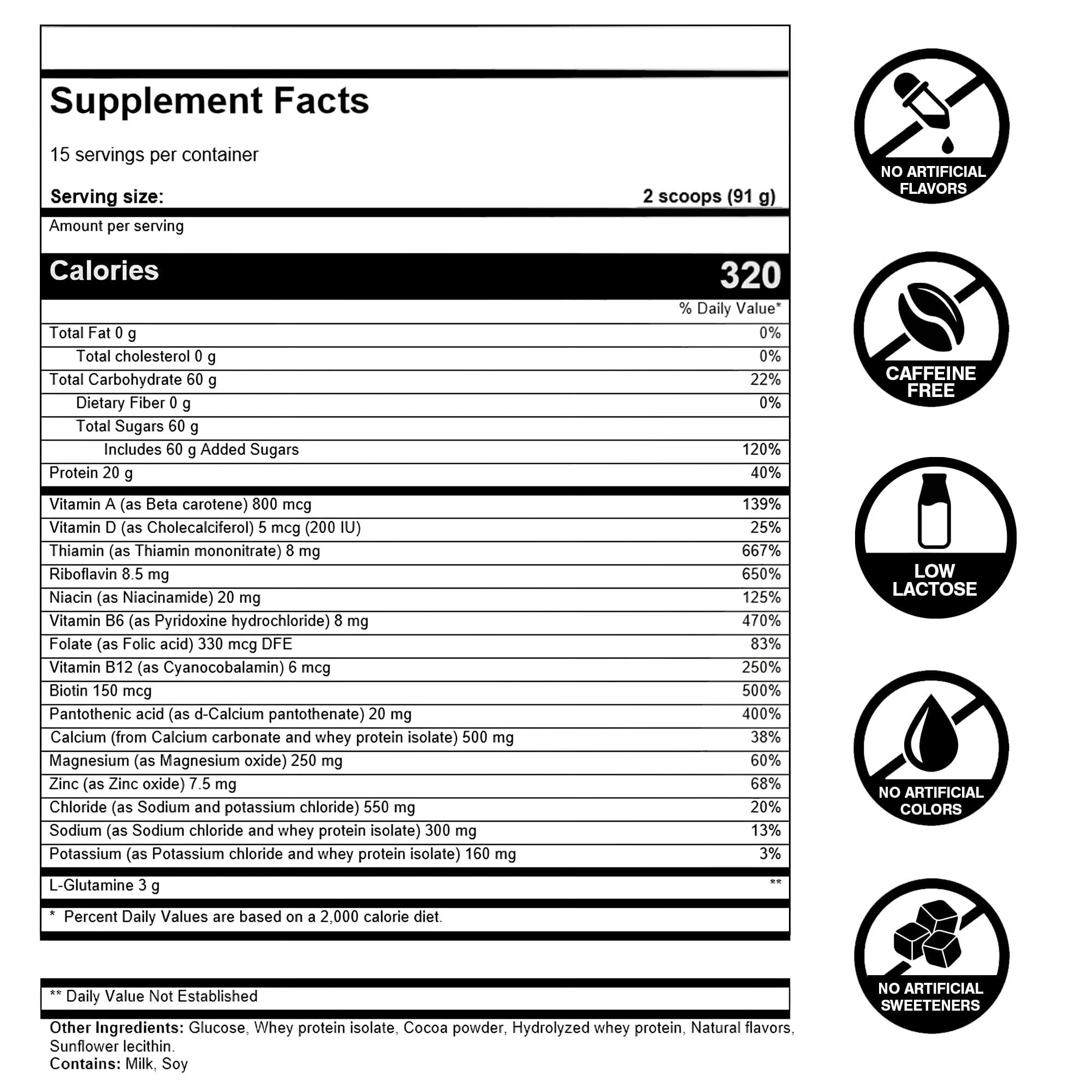 FIRST ENDURANCE FIRST ENDURANCE Ultragen Workout Recovery Drink Powder, Protein Mix, Boosts Energy, Accelerates Recovery | Chocolate, 15 Servings