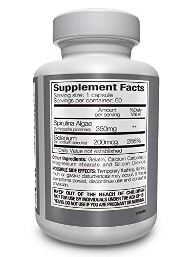 Paleolf Boost Concentration, Memory and Energy with Premium Selenium + Spirulina - Premium Antioxidant Supplement for Brain Function - 120 Day Supply (120 Capsules) - (2-Pack)