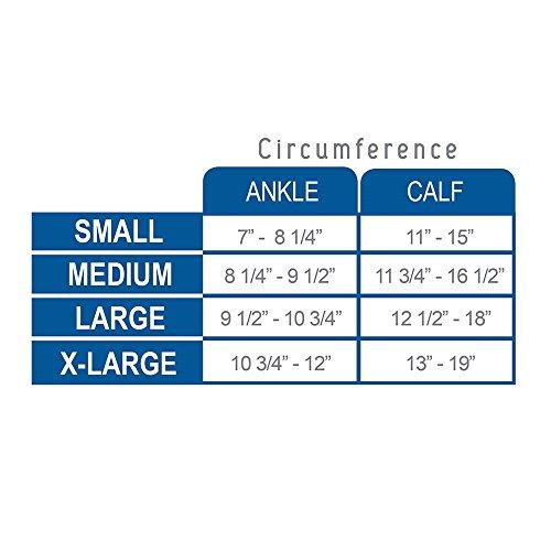 Truform Truform Sheer Compression Stockings, 15-20 mmHg, Women's Knee High Length, Dot Pattern, Charcoal, Large