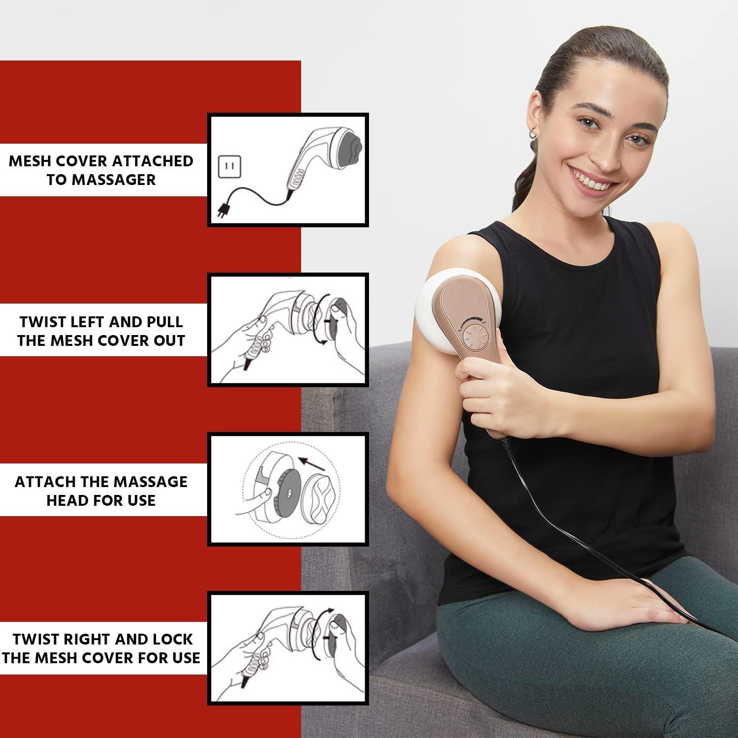 Generic Powerful Handheld Electric Manipol Massager| Massager for Pain Relief | Massage at Home