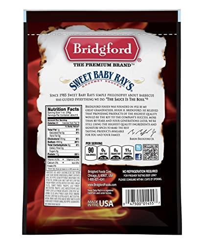 Bridgford Bridgford Sweet Baby Rays Beef Jerky Sweet N Spicy 6.2 oz Pack of 4 - High Protein Sweet and Spicy Beef Jerky for Your Dietary Preference - Ready-to-Eat Spicy Beef Jerky for On-the-Go Snacking