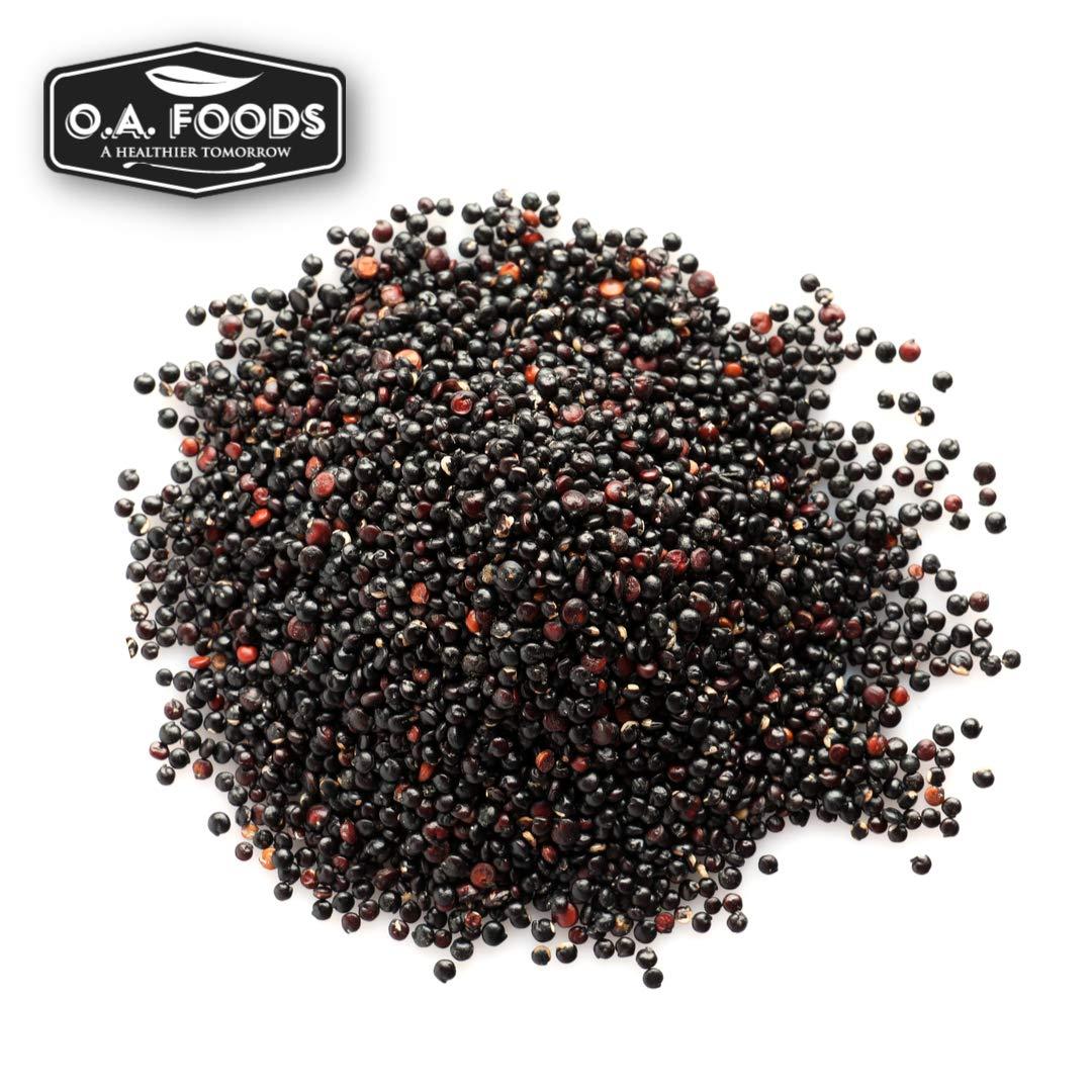 OA QUINOA Royal Organic Black Quinoa | OA Quinoa Now Greenfit | Non-GMO, Gluten-Free, Vegan, and Organic | Complete Protein, High Fiber, Low-Calorie Black Quinoa | (10 Pound - Pack of 1)