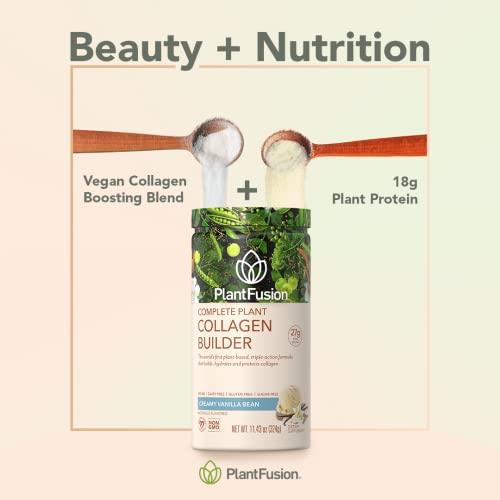 PlantFusion PlantFusion Vegan Collagen Powder - Plant Based Collagen Protein Powder For Muscle & Joints, Hair, Skin & Nails - Keto, Gluten Free, Soy Free, Non-Dairy, No Sugar, Non-GMO - Chocolate 11.43 oz