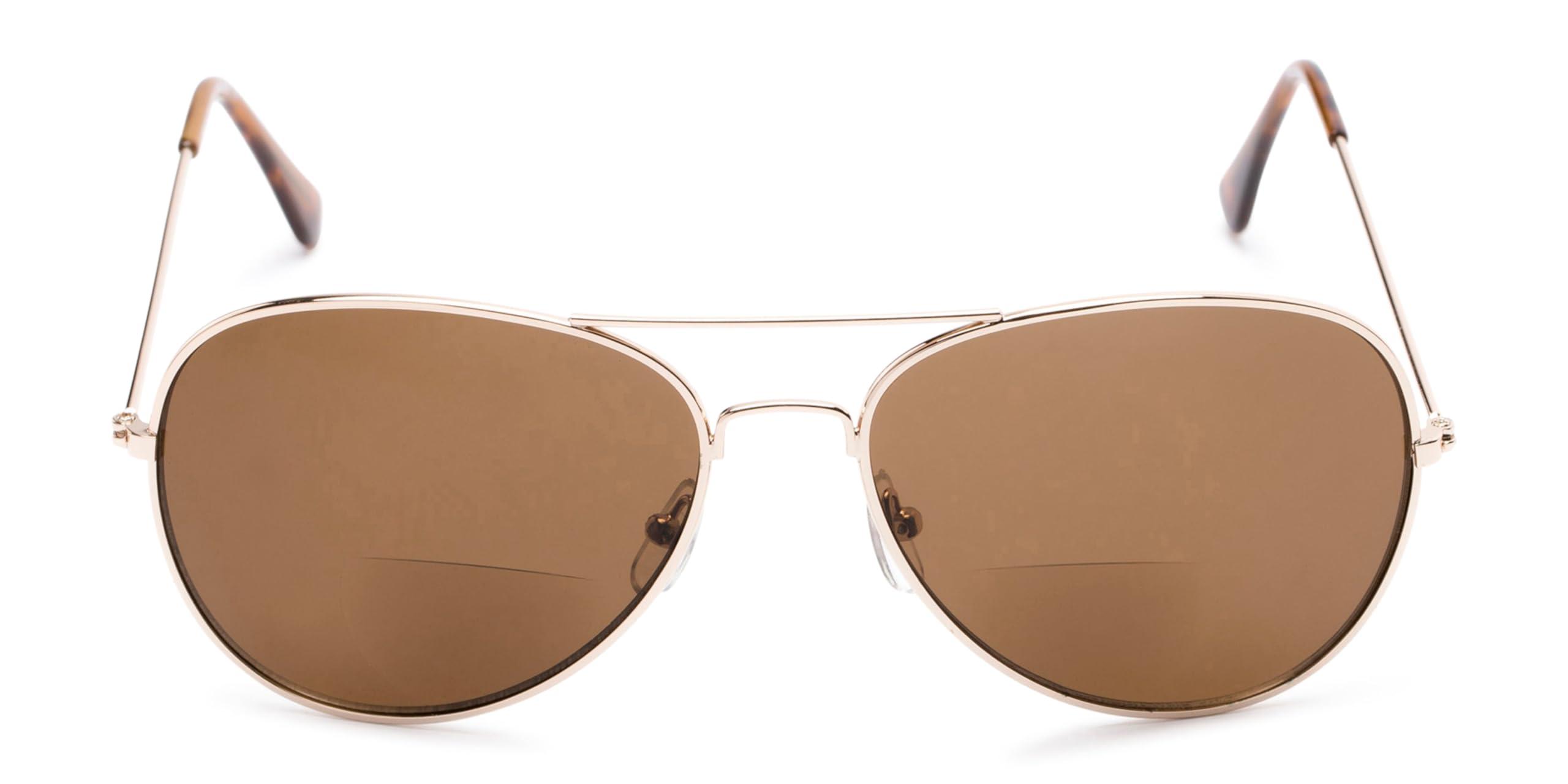 Readers Readers.com Reading Sunglasses: The Legacy Bifocal Reading Sunglasses, Metal pilot Style for Men and Women