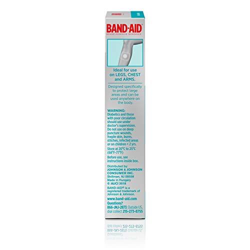 Band-Aid Band-Aid Brand Hydro Seal Adhesive Hydrocolloid Gel Bandages for Wound Care & Blister Relief, All Purpose Waterproof & Shower Proof Blister Pad, Sterile & Long-Lasting, Extra Large, 3 ct