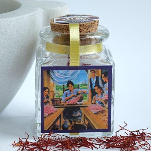 Alma Gourmet Saffron Pure Quality Glass Jar 1 gr - Pack of 6