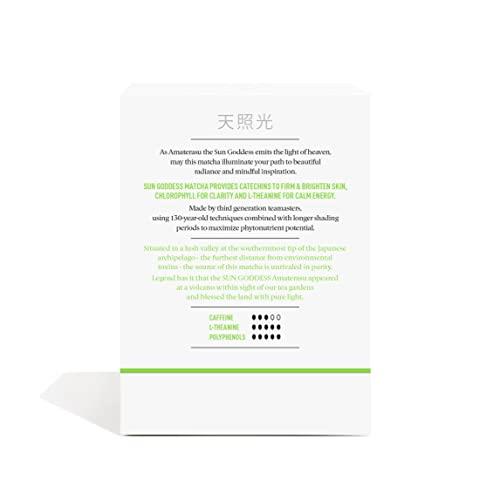 PIQUE Pique Organic Sun Goddess Matcha - Ceremonial Grade Matcha Green Tea Powder, Supports Radiant Skin, Calm Energy - 28 Single Serve Sticks (Pack of 1)