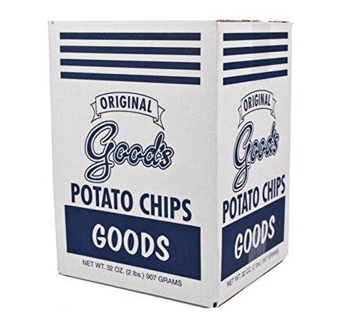 Good's 4 Set - Good's Potato Chips (Original "Blue Bag", One 2 lb. Box)