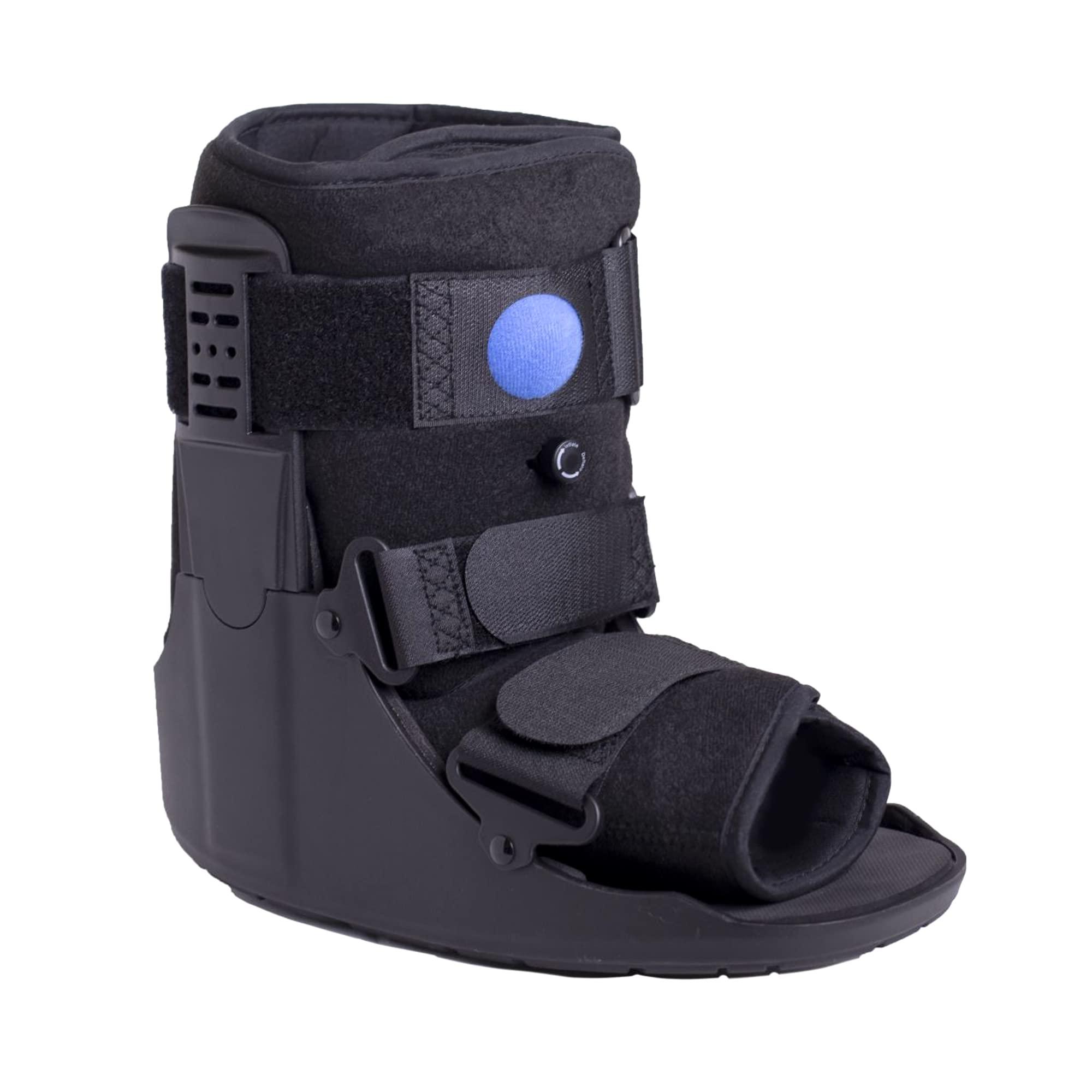 Brace Direct Brace Direct Short Air Walker Cam Fracture Boot - Low Profile For Soft Tissue Injuries, Ankle or Foot Fracture, Sprained Ankle, & Injury Protection and Stabilization Fracture Boot