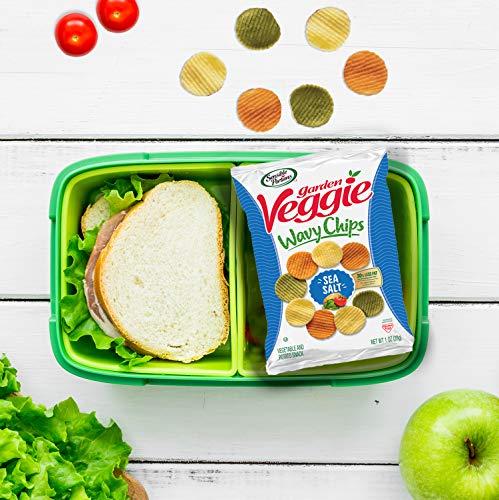 Sensible Portions Sensible Portions Garden Veggie Wavy Chips, Sea Salt, Snack Size, 1 Oz (Pack of 24)