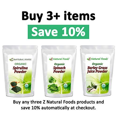 Z Natural Foods Organic Spirulina Powder - 5 lb - Amazing Blue Green Algae Superfood - Rich in Amino Acids, Vitamins, Minerals - Mix in Drinks, Smoothies, Shakes, Recipes - Raw, Vegan, Non GMO, Gluten Free