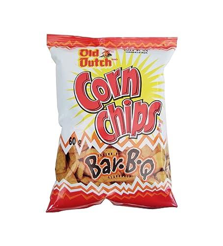 Old Dutch Foods Old Dutch Bar-B-Q Corn Chips 60g/2.1 oz. Bag, (Imported from Canada)