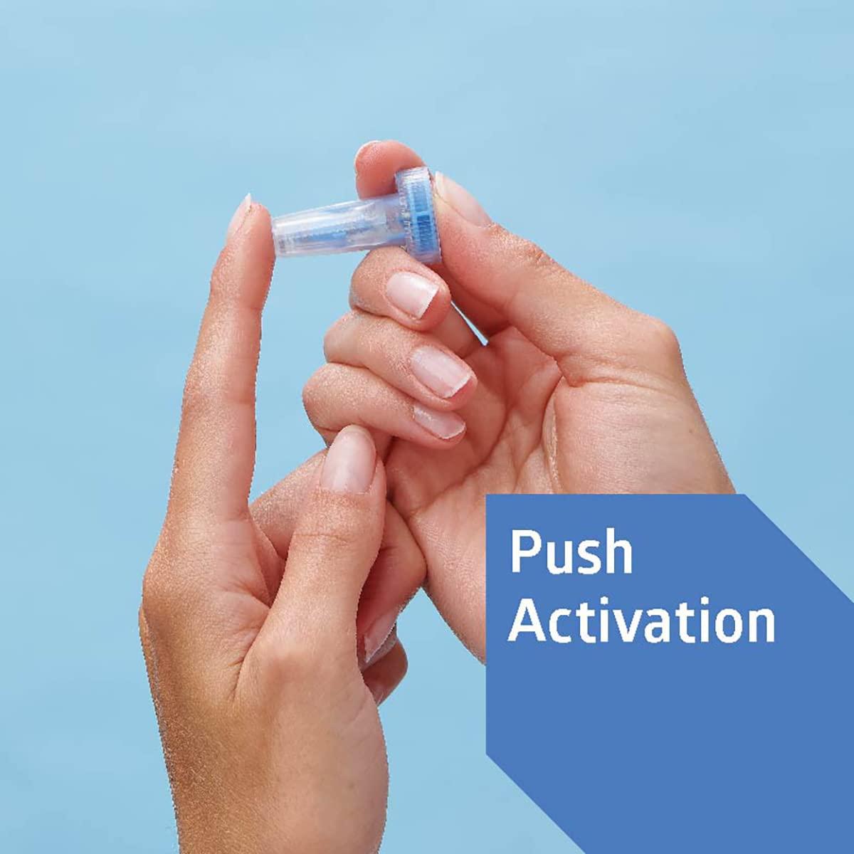 Medline Medline Sterile Safety Lancets with Push-Button Activation, 28G x 1.6 mm, Box of 200: Dependable Blood Sampling Device for Blood Glucose Testing