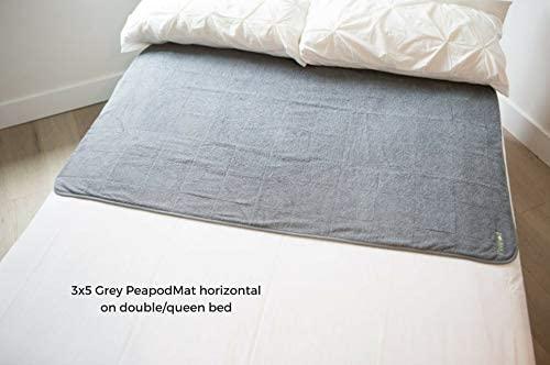 PeapodMats PeapodMats Bedwetting & Incontinence Waterproof Bed Mat - Reusable Underpad. Secure Placement & Breathable. Washable. Enviro Friendly 3x5 (Sand) Mattress Protector & Pee Pad for Kids & Adults