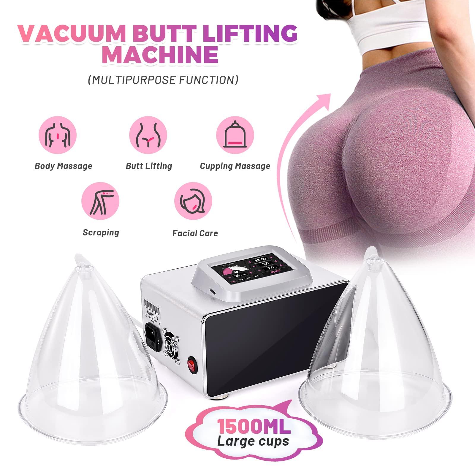 Meifuly Meifuly Vacuum Therapy Machine with 1500ML Large Cups, Vacuum Cupping Machine, Vacuum Cupping Therapy Sets with 24 Vacuum Cups and 3 Pumps, 0-60 cmHg