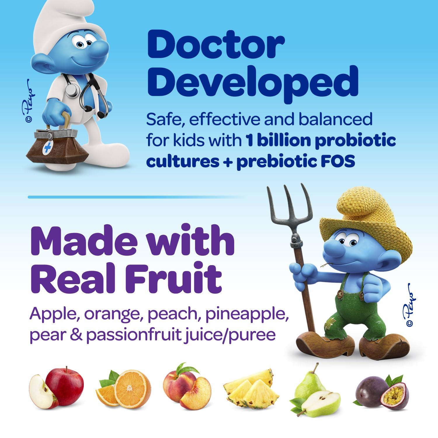 VITABURST Smurfs Pre and Probiotics for Kids Gummies | Kids Probiotics Gummies for Digestion and Immunity | Made with Real Fruit | Doctor Developed | Non-GMO and No Artificial Flavors or Colors | 40 Gummies