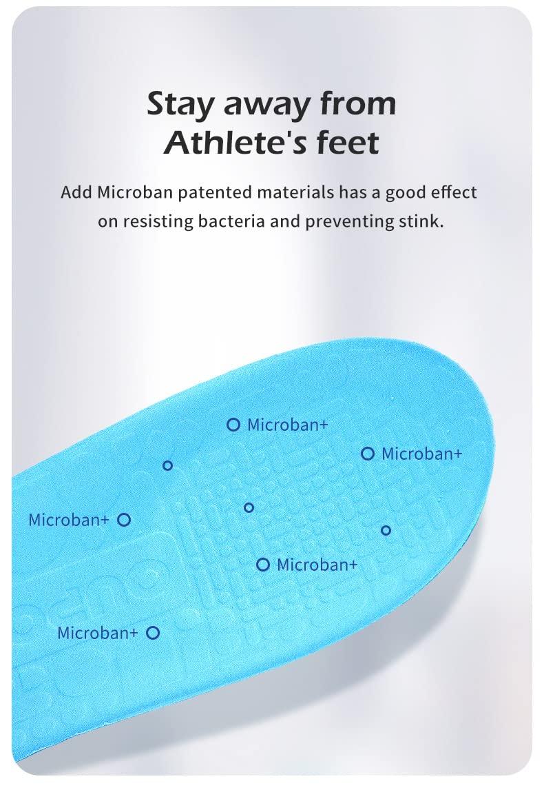 OUPOWER OUPOWER Soccer Cleat Boots Shoes Insoles Inserts Pad Rebounder Poron Foam Anti-Slip Athelete (US7.5-8)