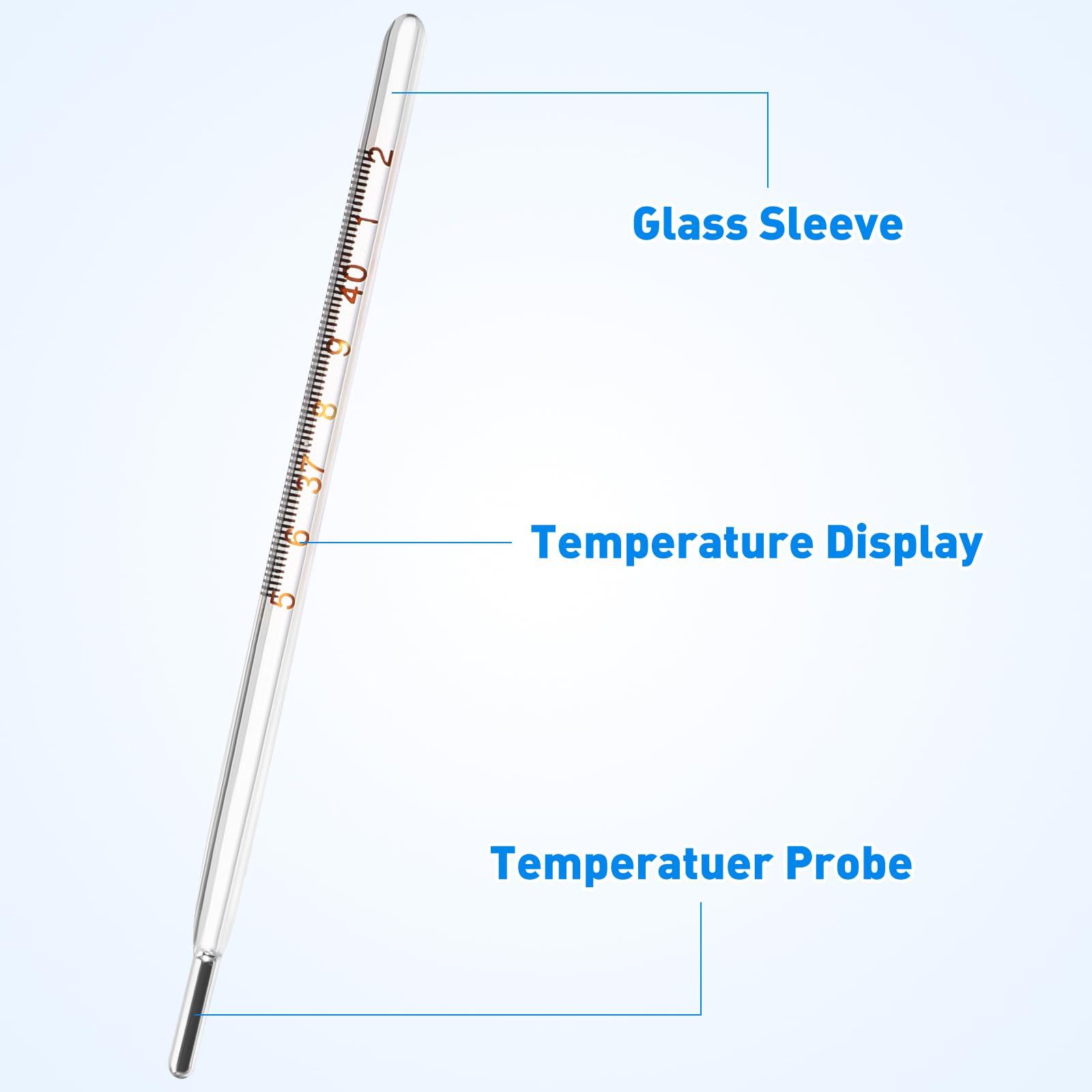 DEARMAMY Glass Oral Temperature Measurement Classic Digital Temperature Measurement Accurate Temperature Measurements for Families