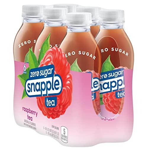Snapple Snapple Zero Sugar Raspberry Tea, 16 fl oz recycled plastic bottle, 6 pack
