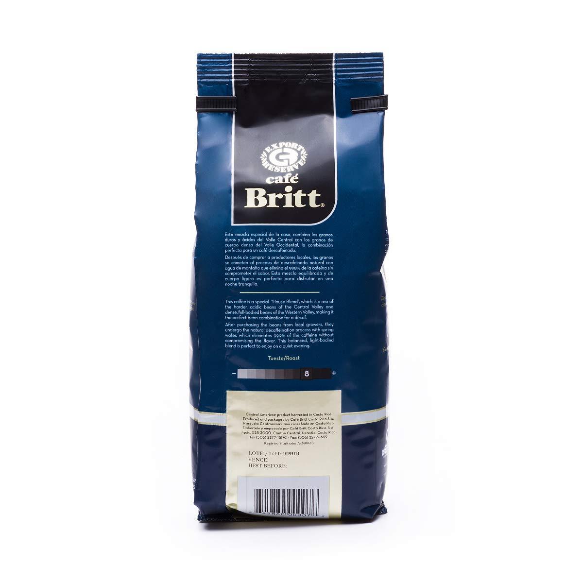 Cafe Britt Café Britt® - Costa Rican Decaffeinated Coffee (12 oz.) (3-Pack) - Ground, Arabica Coffee, Kosher, Gluten Free, 100% Gourmet & Dark Roast