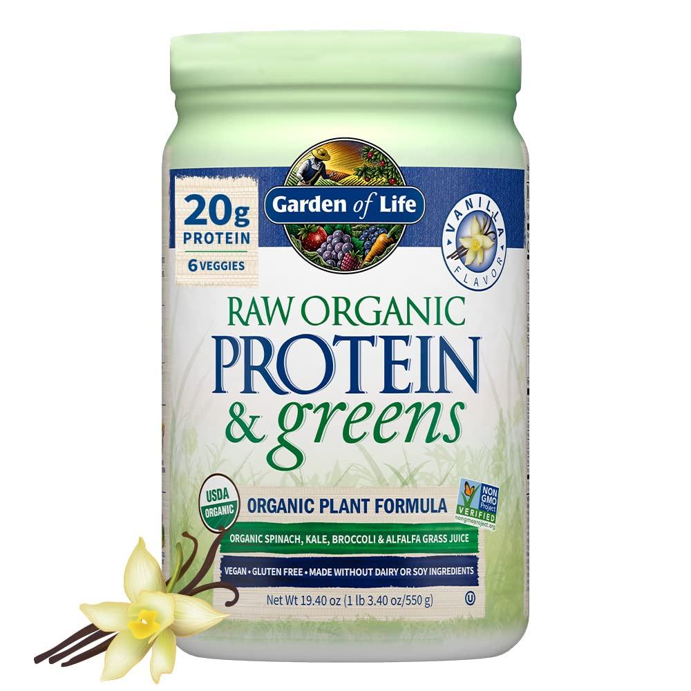 Garden of Life Garden of Life Raw Organic Protein & Greens Vanilla - Vegan Protein Powder for Women & Dr. Formulated Women\'s Probiotics Once Daily, 16 Strains, 50 Billion, 30 Count