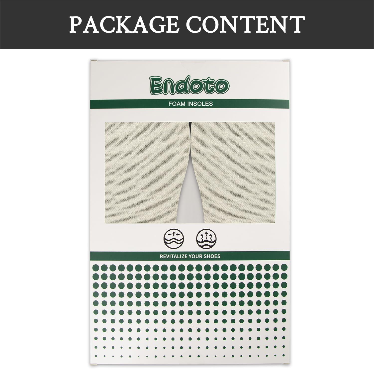 Endoto Endoto Insoles for Converse Shoes High-Density Foam, Replacement Inserts for Enhanced Comfort, Shock Absorption & Pain Relief for Men & Women(US Size:M11.5/W13.5-EU 46)