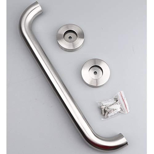LSXIAO-Wall Art Stainless Steel Grab Rails, Bathroom Non-slip Handle, Old Man Handicapped Barrier-free Safety Handle, Bathroom Handle, Toilet Railing including Mounting Screws ( Color : Silver , Size : 60cm )
