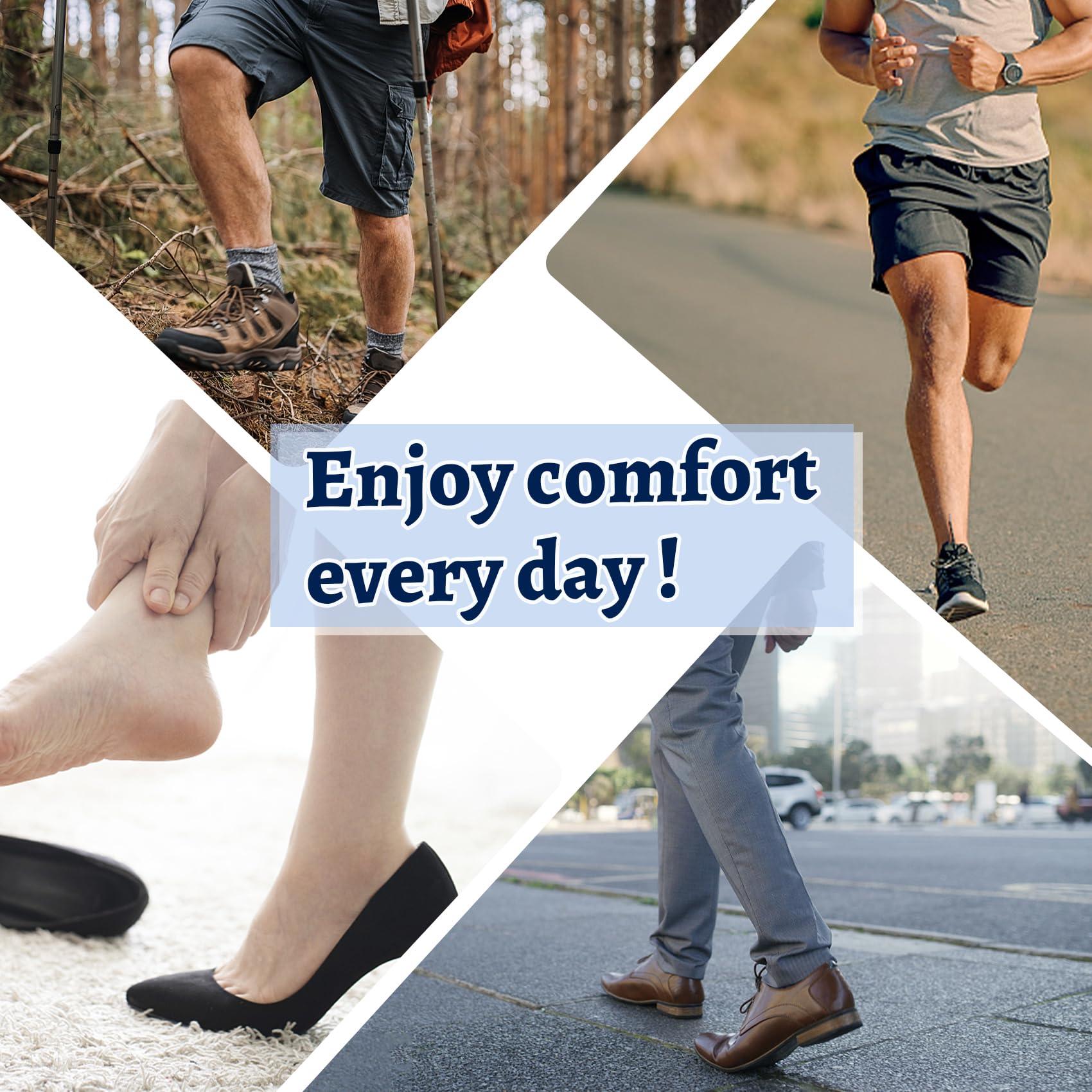 All one tech 3 Pair Gel Heel Cups Plantar Fasciitis Inserts - Silicone Gel Heel Pads for Heel Pain, Bone Spur & Achilles Pain, Gel Heel Cushions and Cups, Pad & Shock Absorbing Support