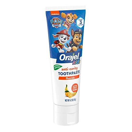 Orajel Orajel Kids Paw Patrol Anti-Cavity Fluoride Toothpaste, Natural Fruity Bubble Flavor, 4.2oz Tube