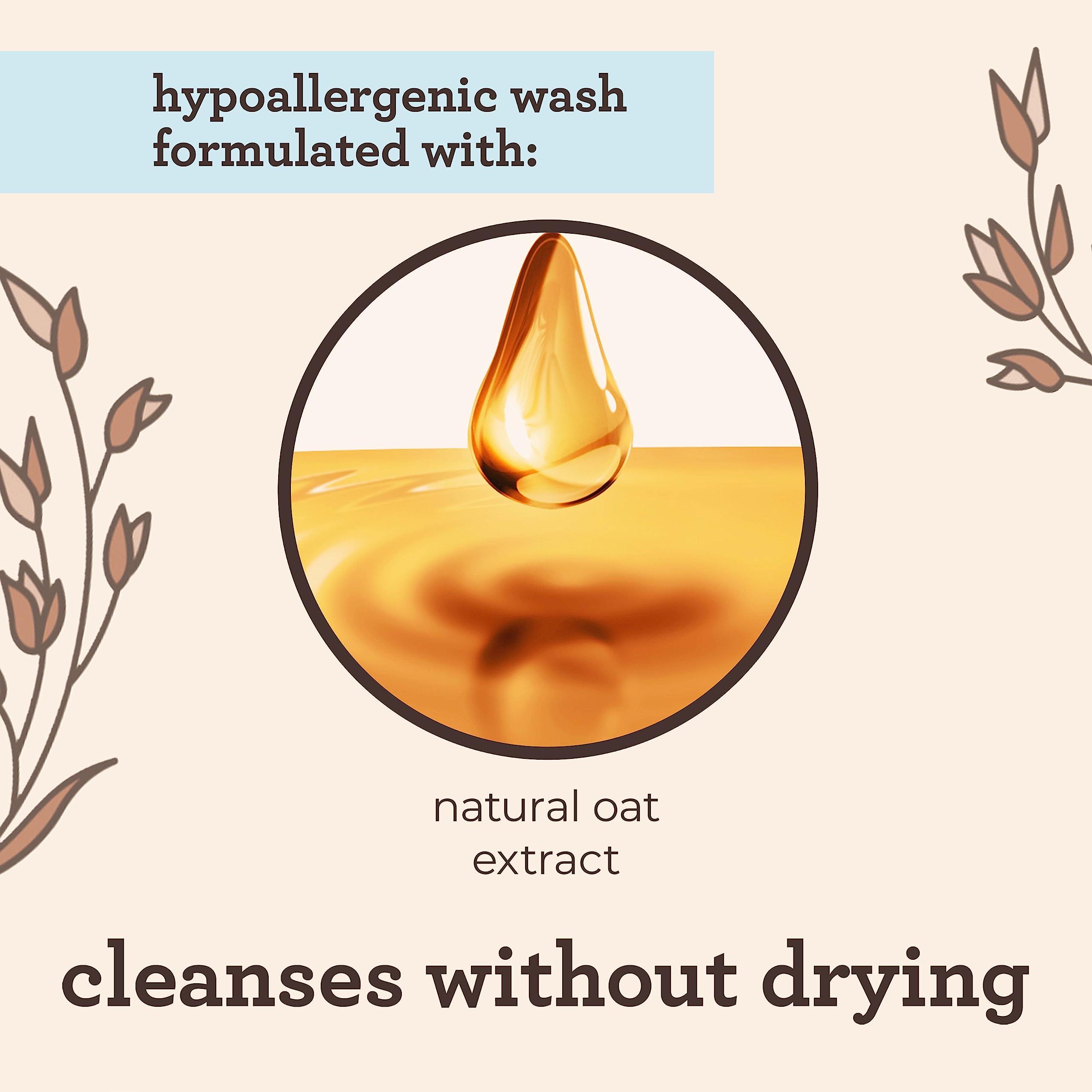 Aveeno Baby Aveeno Baby Daily Moisture Gentle Body Wash & Shampoo with Oat Extract, 2-in-1 Baby Bath Wash & Hair Shampoo, Tear- & Paraben-Free for Hair & Sensitive Skin, Lightly Scented, 12 fl. oz