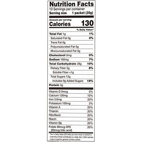 McCann's Irish Oatmeal McCann’s Instant Oatmeal, Apple Cinnamon, 10 Count (Pack of 12)