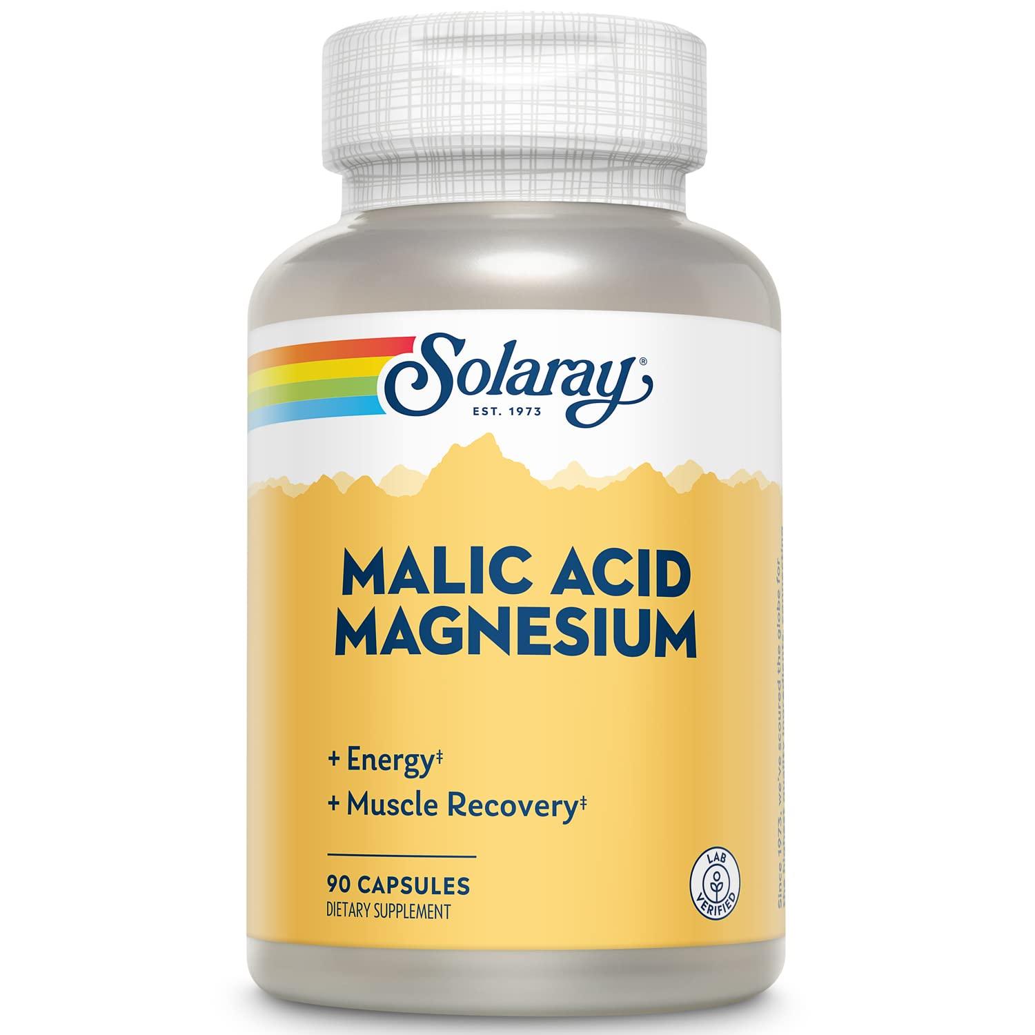 SOLARAY Solaray Malic Acid with Magnesium | 90 CT