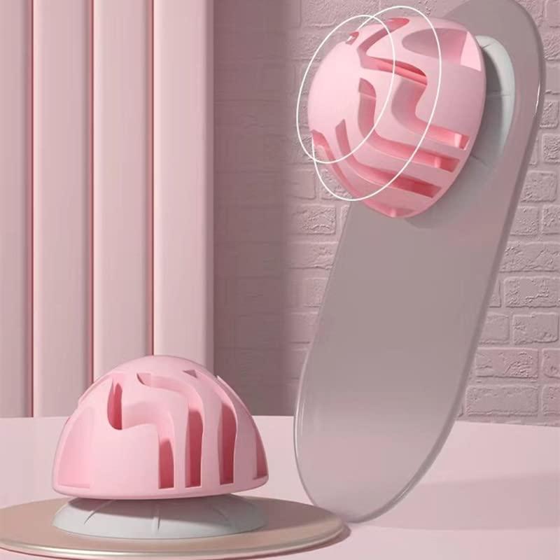 SuperSilk Suction Cup Type Fascia Ball Adsorption Type Silica Gel Sole Shoulder Neck Back Massage Point Muscle Relaxation Meridian Massage Ball (Round Head)