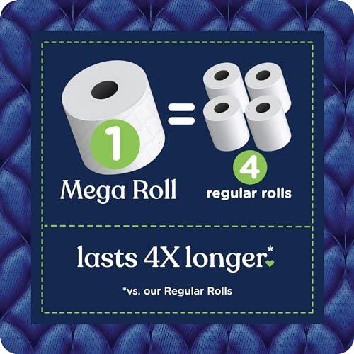 Quilted Northern Quilted Northern Ultra Soft & Strong Toilet Paper, 6 Mega Rolls = 24 Regular Rolls, 5X Stronger*, Premium Soft Toilet Tissue with Recyclable Paper Packaging