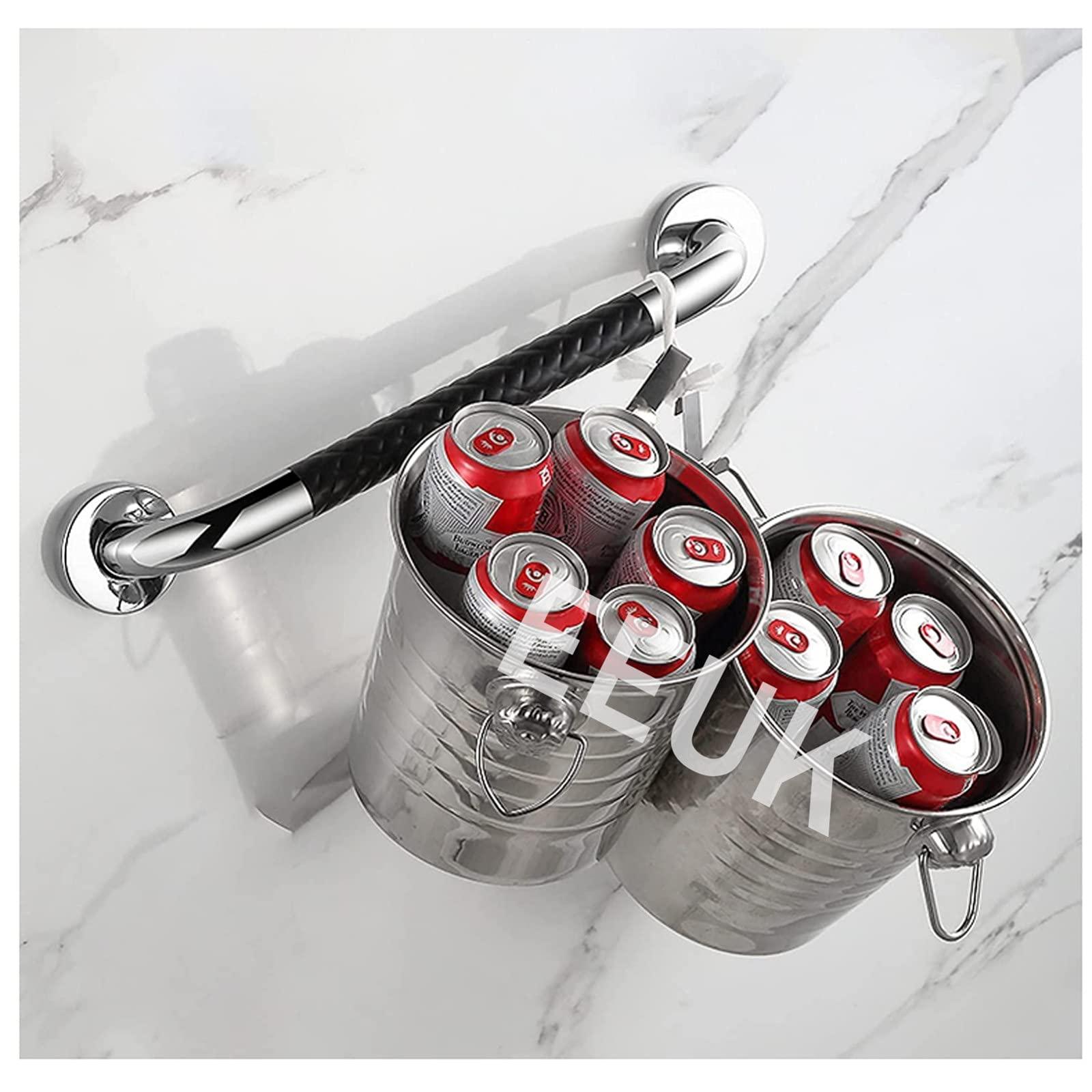 WeBert Bathroom Grab Rails,Anti-Slip Grab Bars for Bathtubs and Showers, Stainless Steel Bathroom Grab Bar Handle,Shower Balance Bar, Safety Hand Rail Support, Handicap Elderly Senior Assist Handle (Size :