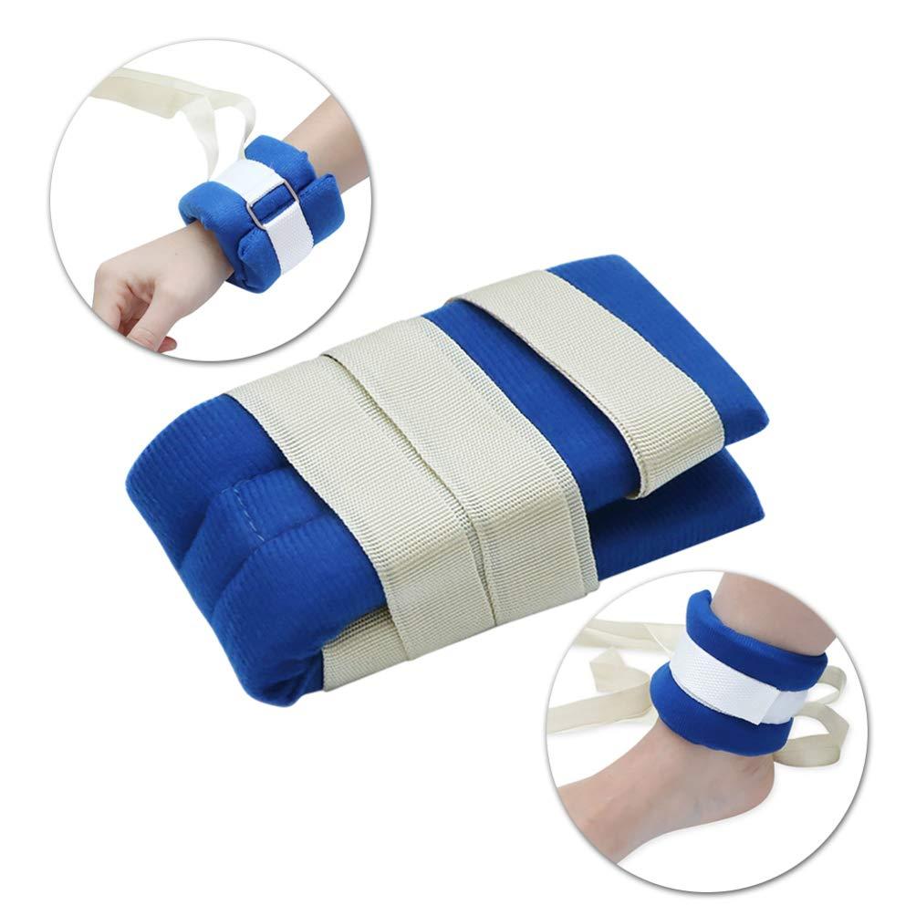 Milisten 1 Pair Hospital Patient Medical Bed Holders Universal Constraints Control Quick Release for Hands or Feet Hospital Clinic