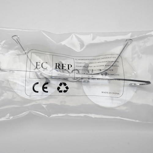 KOOSUFA KOOSUFA Titanium Rimless Round Reading Glasses 1.5 Blue Light Blocking Eyeglasses Readers Frameless Lightweight Eyewear for Men Women, Black+golden+silver