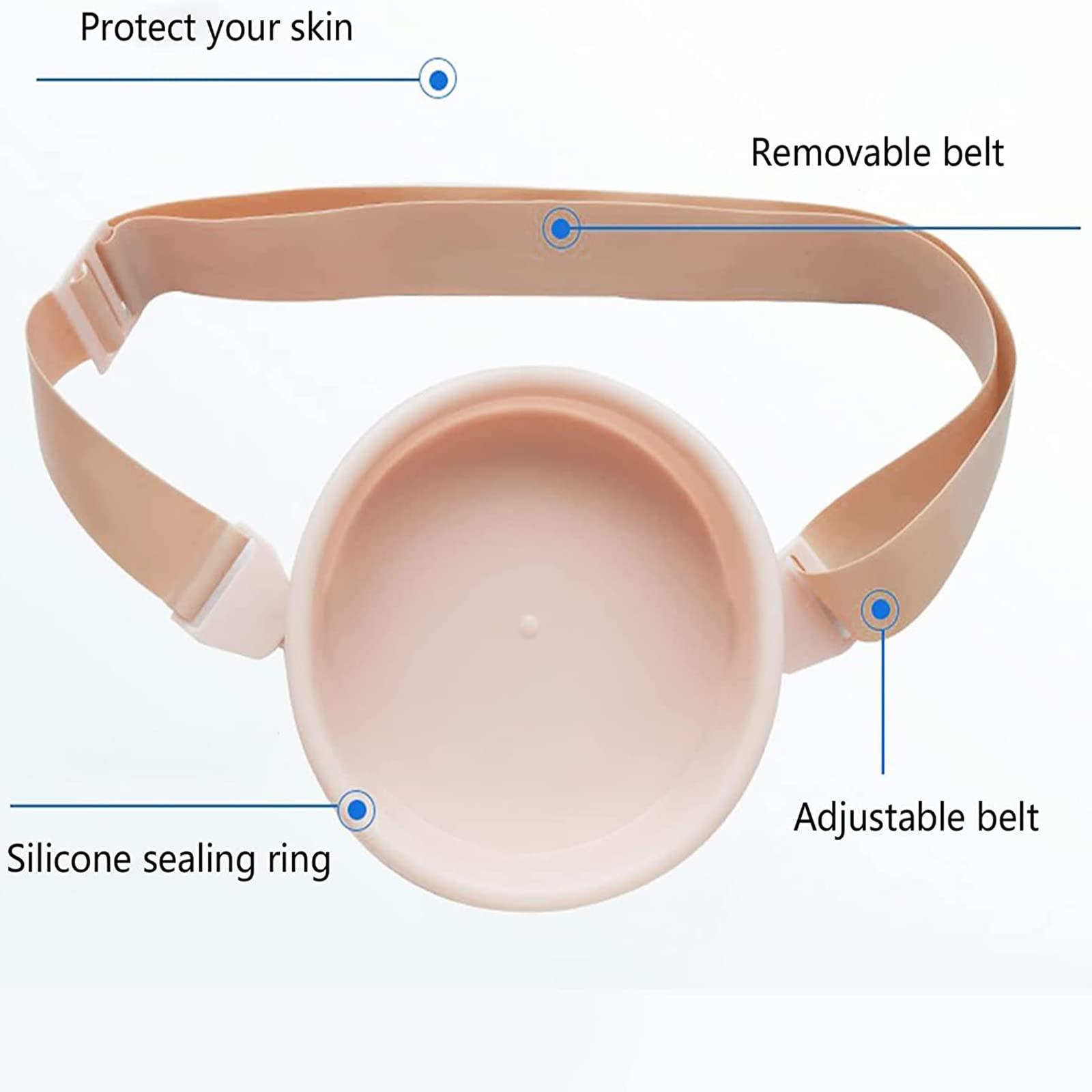 PAILON PAILON Ostomy Belt Cover, Waterproof Silicone Stoma Ostomy Bath Cover, Ostomy Shower Wound Protector, Adjustable Ostomy Belt Guard, for Colostomy Patients