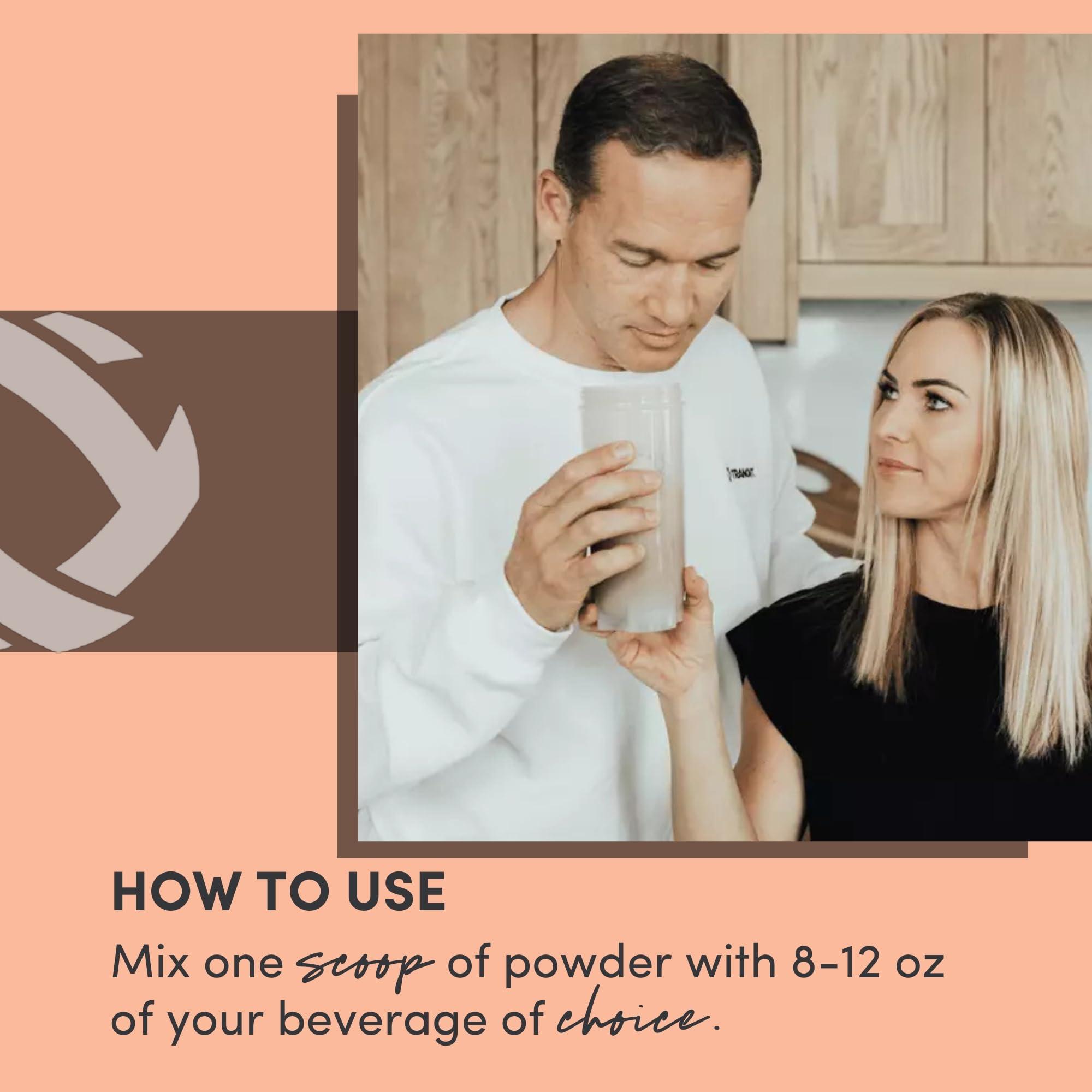 Tranont Tranont Nourish GOS Prebiotic Meal Replacement Shake | Brownie Batter Flavor | 14.3 oz | Supports Gut Health & Skin Care | Packed with Vitamins & Minerals | Vegan | Protein Powder | Vitamin C and B