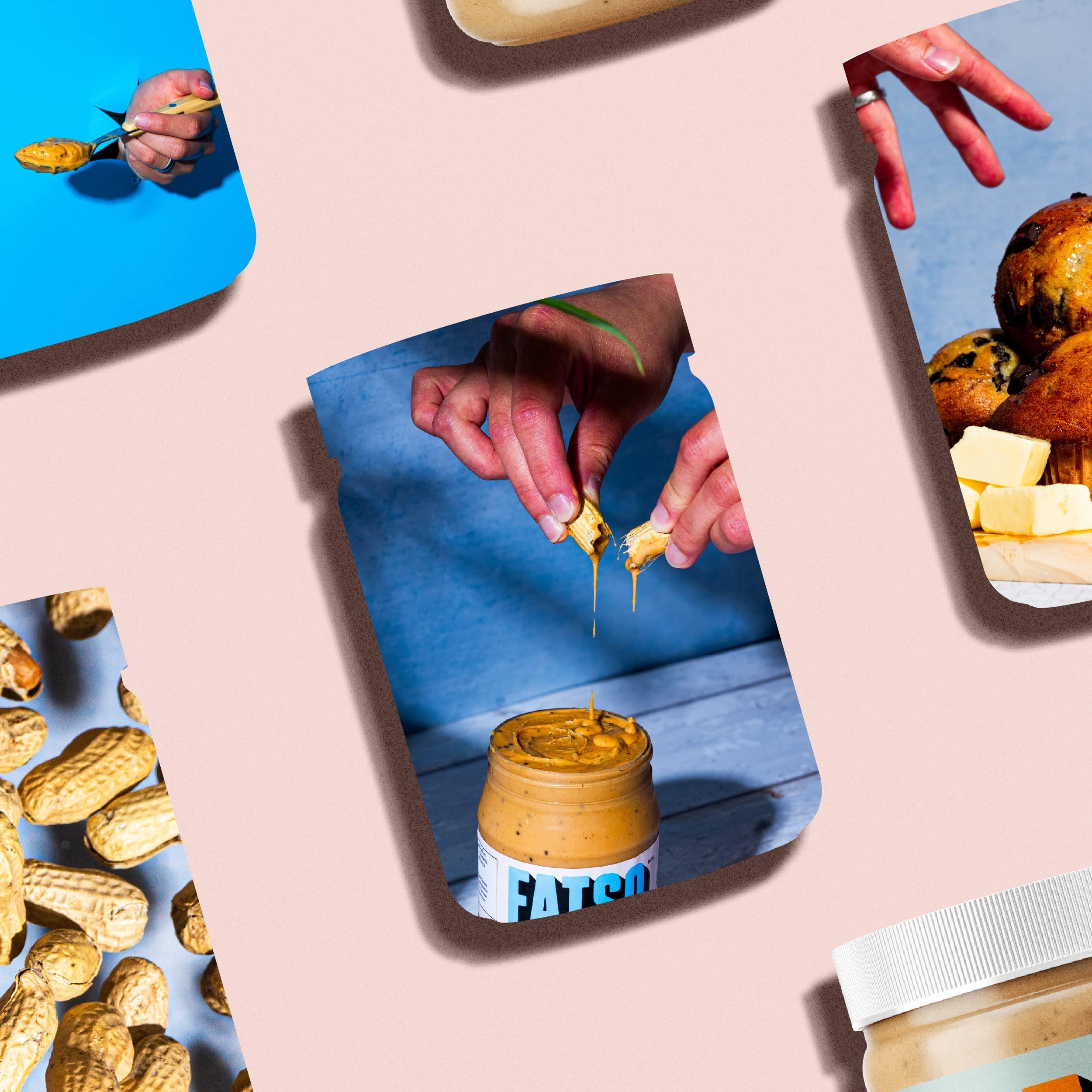 FATSO FATSO Classic Natural Peanut Butter - Vegan Nut Butter Spread w/Plant-based Seeds & Superfats - Keto-friendly, Gluten-free & Sugar-free Protein Butter - (16oz Jar)