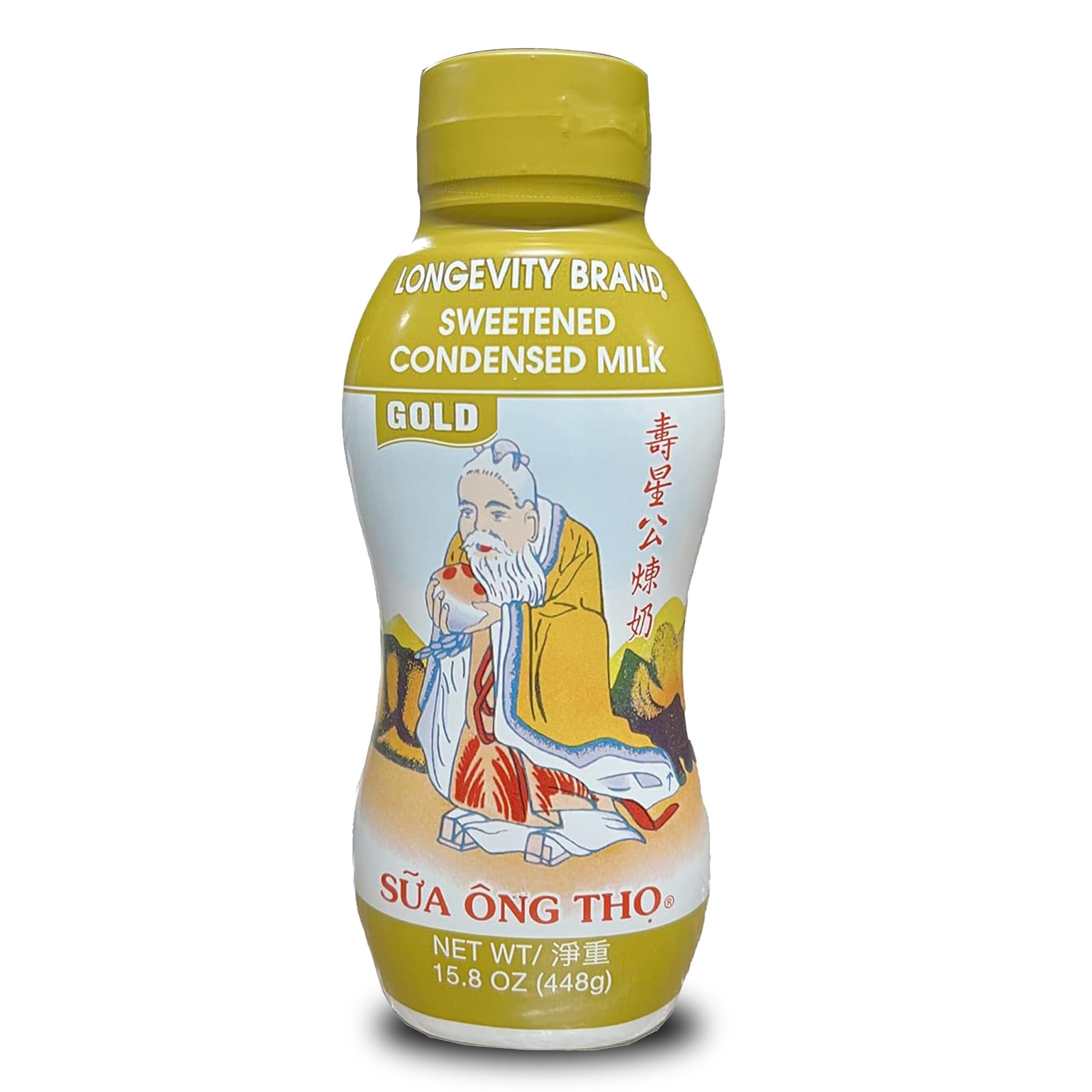 Longevity Longevity Brand Full Cream Sweetened Condensed Milk Squeeze Bottle 15.8ozPack of 4