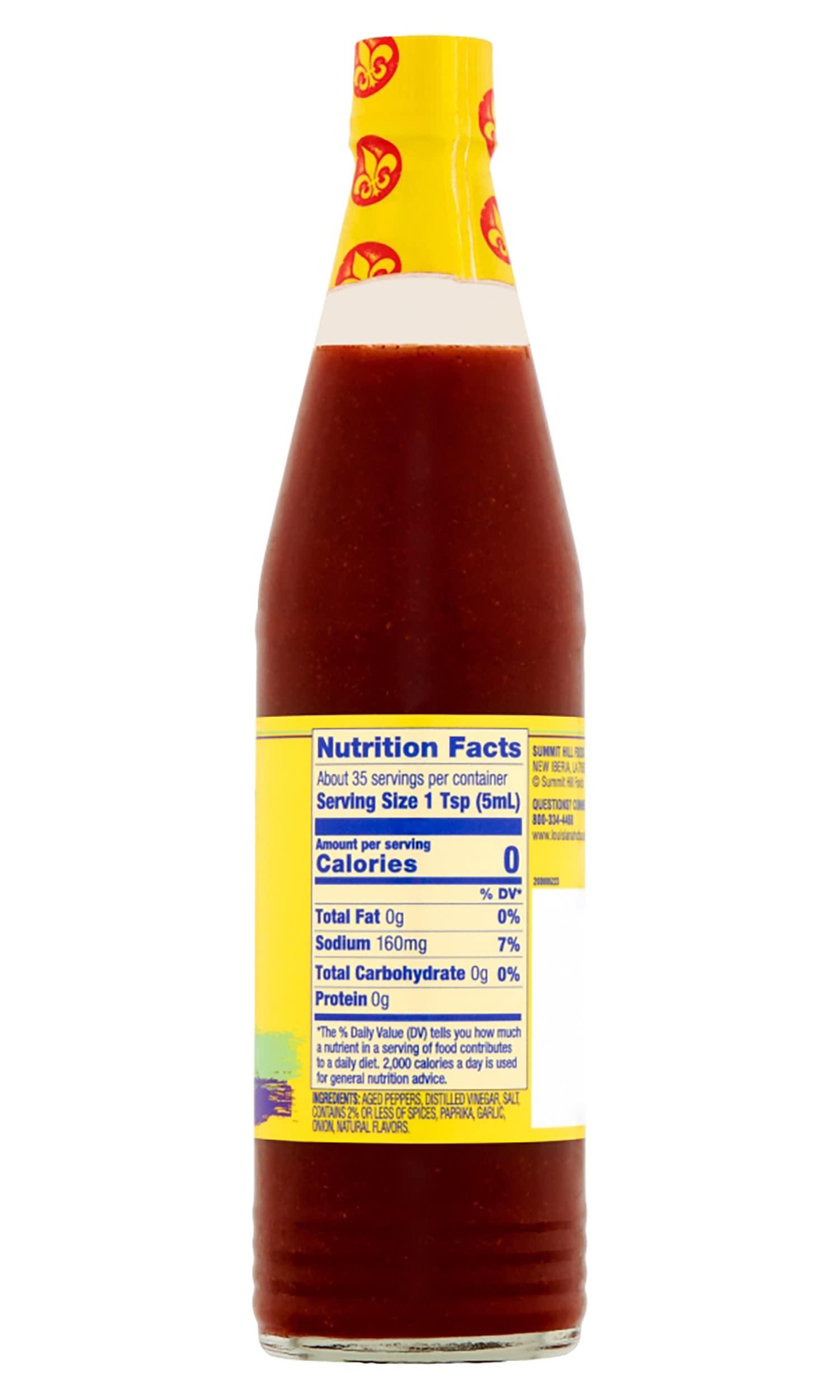 \"LOUISIANA\" Brand Louisiana Brand Hot Sauce, Cajun Heat Hot Sauce, 6 FL OZ Glass Bottle (Pack of 3)