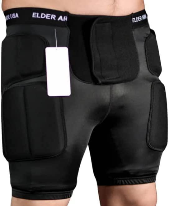 Elder Armor USA Elder Armor USA: Senior Hip Protection pad That Prevents and Protects The Hip, sit Bone, Tailbone, & Thigh from Injury Due to Fall. Light. Lightweight Breathable Matrial. Unisex Size 28-32
