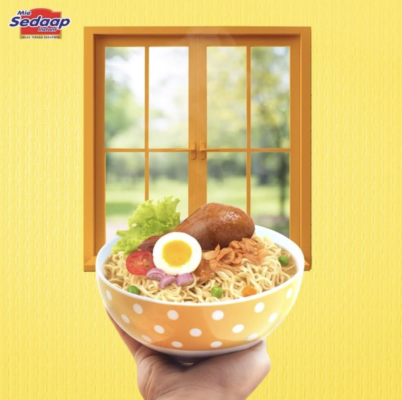 Wingsfood Sedaap Mi Sedaap Instant Noodles, Chicken Onion Flavor, 2.57 oz (Pack of 10)