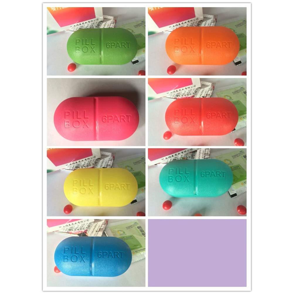 DOITOOL Small Pill Container Pill Case for Purse Mini Medicine Case Pill Holder Pill Organizer Medicine Chest Pill Box Capsule Travel Medicine Box